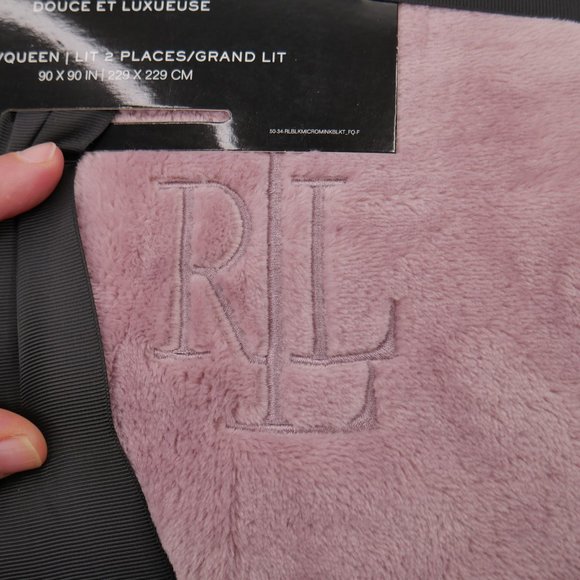 Lauren Ralph Lauren Micromink Blanket Full/Queen - Picture 2 of 4